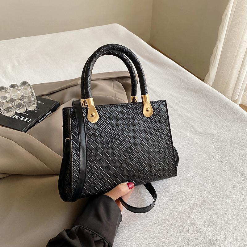 Trendy 2024 Spring Korean Crossbody Bag Elegant Large Capacity Handbag For Women чёрный