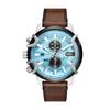 Diesel Analog Black Dial Men's Watch, Brown Leather, Classic