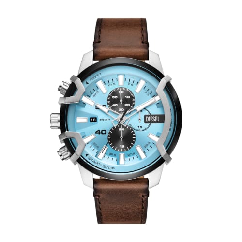 

Diesel Analog Black Dial Men s Watch, Brown Leather, Classic