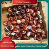 Hand-Carved High Oil Coating Red Agate Chalcedony Beads 10×11mm for DIY Jewelry