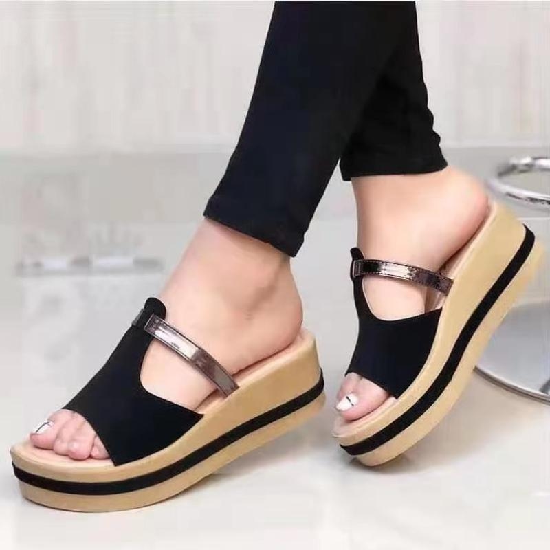 Platform Slippers Women Summer Casual Beach Shoes Ladies Open Toe Shoes Slides Women Footwear