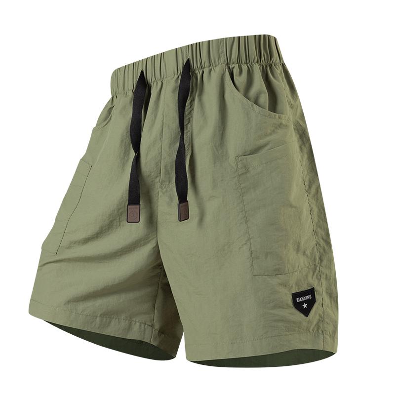 

Outdoor Ice Silk Breathable, Light And Quick-drying Sports Shorts For Men, Loose And Light 2XL армия зеленый