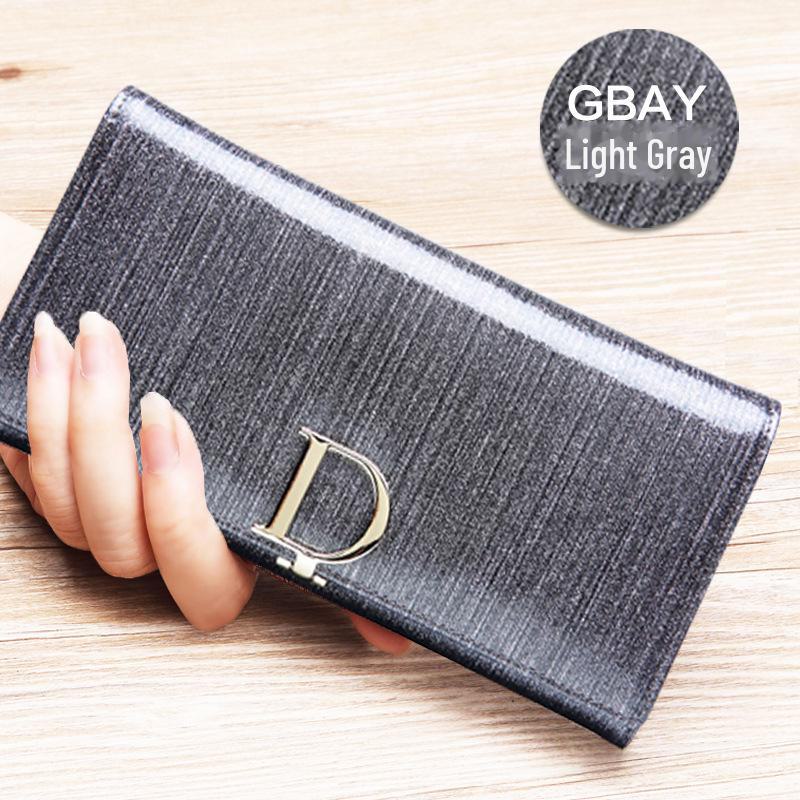 Echtes Leder Damen Langbörse - Großes Fassungsvermögen Rindsleder Europäisch & Amerikanisch Multifunktionale Schlanke Handgeldbörse