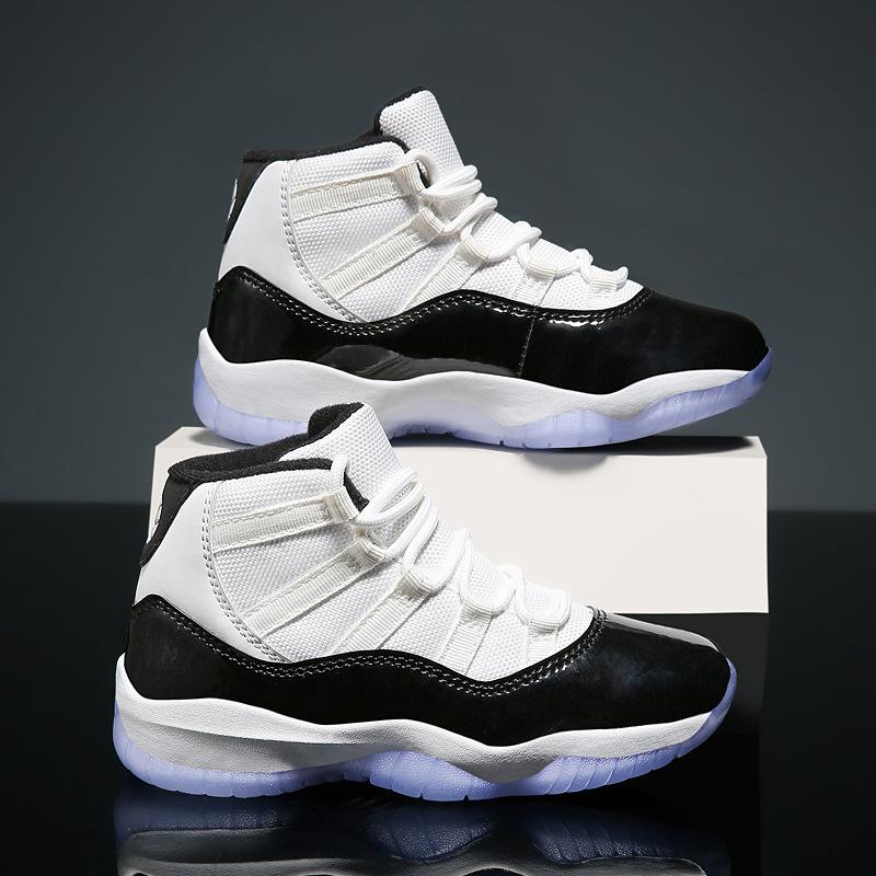 Boys' sports shoes 2025 spring and autumn new children's shoes non-slip aj boys basketball shoes medium and older children's running shoes