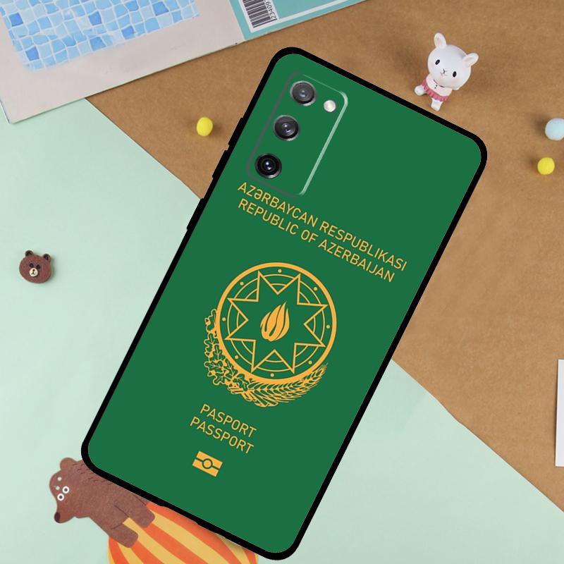Azerbaijan Flag Soft Case For Samsung Galaxy S25 Ultra S9 S10 S20 FE S21 S22 S23 Plus S24 Ultra Funda Cover