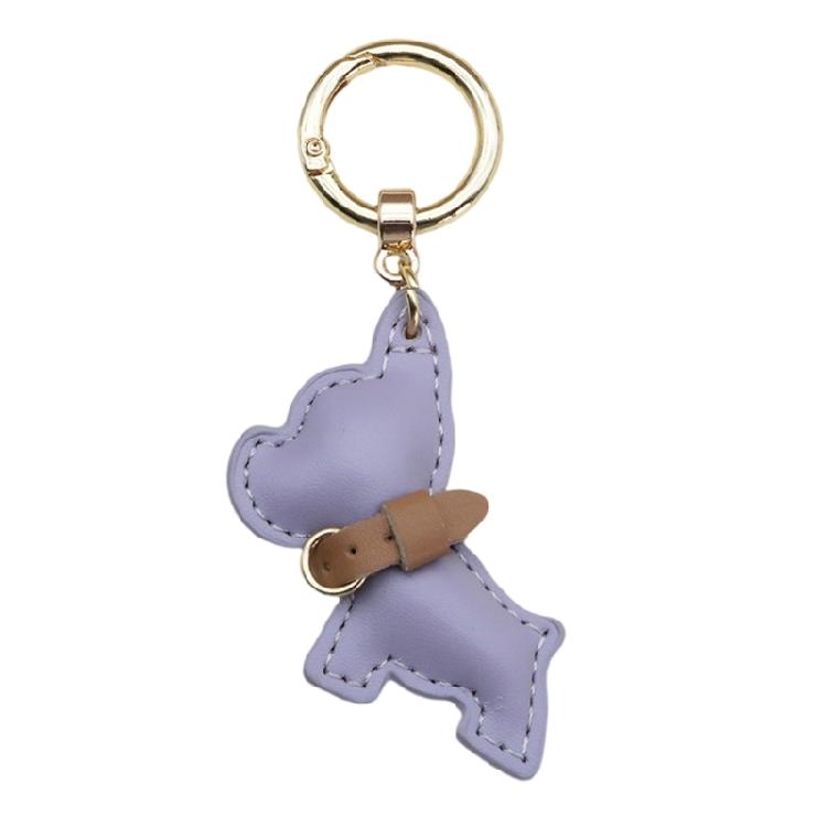 Fun And Functional PU Leather French Bulldog Keychain for Fashion Enthusiasts Phone Chain Pendant Keyring