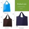 Solid Color Reusable Foldable Shopping Bag Totes Eco Friendly Shopper Portable Large Capacity Shoulder Handbags Grocery Bags