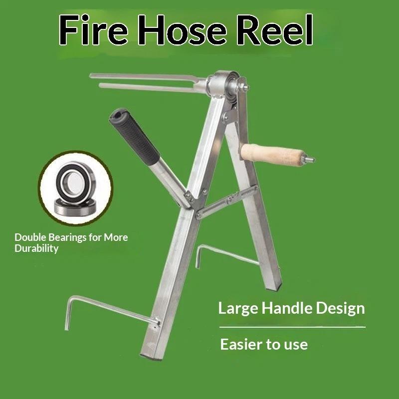 

Portable Hose Reel Machine Manual Fire Water Pipe Winder Foldable Agricultural Irrigation Artifact Winding Rack one size