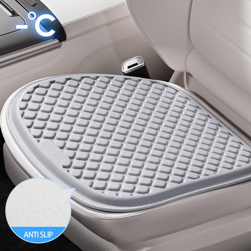 Universal TPR Cooling Gel Car Seat Cover Summer Car Cool Cover Breathable Honeycomb Gel Seat Cushion Car Interiors Accessory