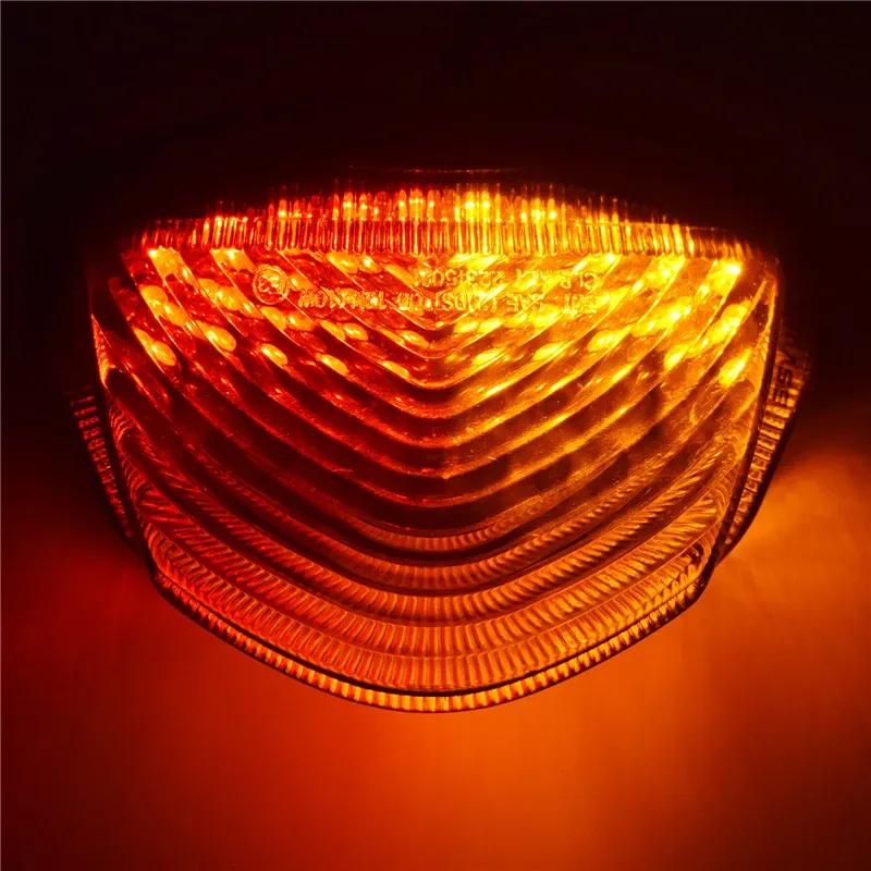 waase For Suzuki GSXR1000 GSXR GSX-R 1000 K7 K8 2007 2008 E-Mark Rear Tail Light Brake Turn Signals Integrated LED Light