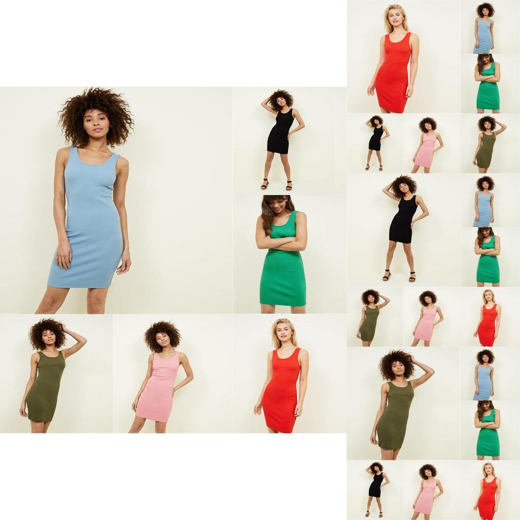 Women's Extra Long Tank Top Seamless Basic Tunic Soft Comfortable Casual Slip Dress