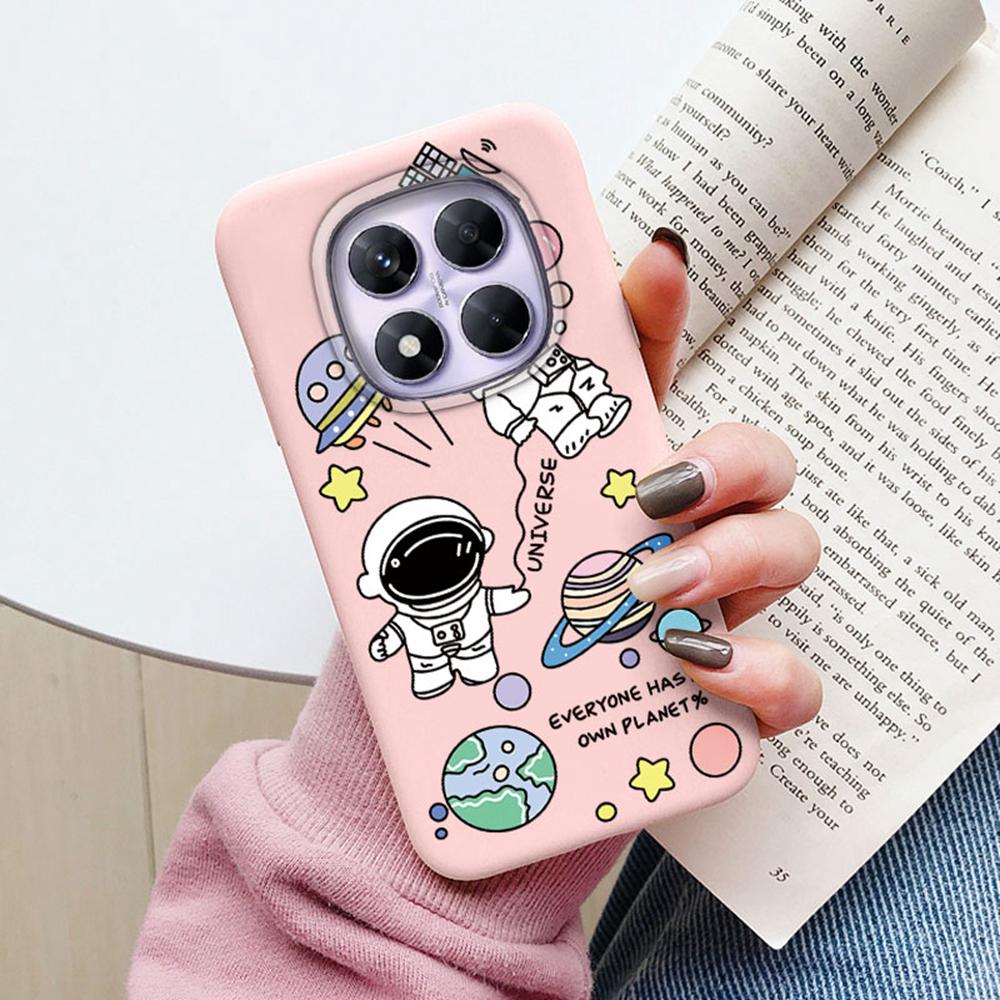 Space Astronaut Star Pattern Shockproof Phone Case For Xiaomi Redmi Note 15 Pro 5G 15C Silicone Soft Camera Protection TPU Cover