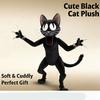 99 Notti Nella Foresta Gatto Nero Peluche Giocattolo Decorazione Divertente Bambola di Pezza Gatto Nero Collezionabile Regalo per Festa di Halloween Compleanno
