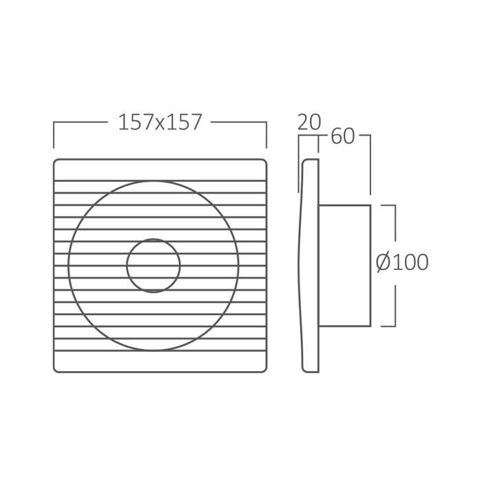 Braytron 100mm Extractor Fan BZ01-00010