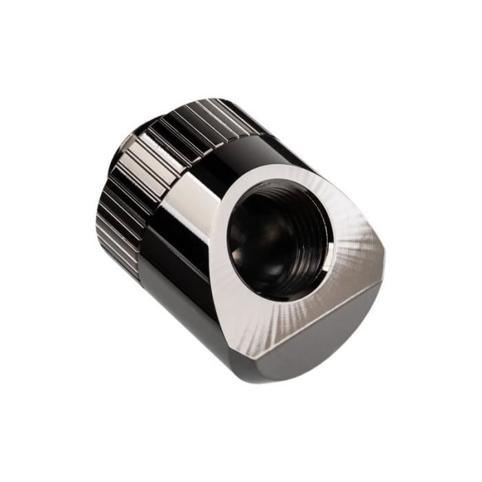 EK Water Blocks EK-Torque adaptor 45 Grad G1/4 Zoll OT to G1/4 Zoll IG - rotatable, nickel black 3831109815991