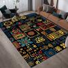 1pc Mayan Totem Print, Design Area Rug - Soft, Anti-Slip, and Durable Gaming Room Decor for Bedroom, Living Room