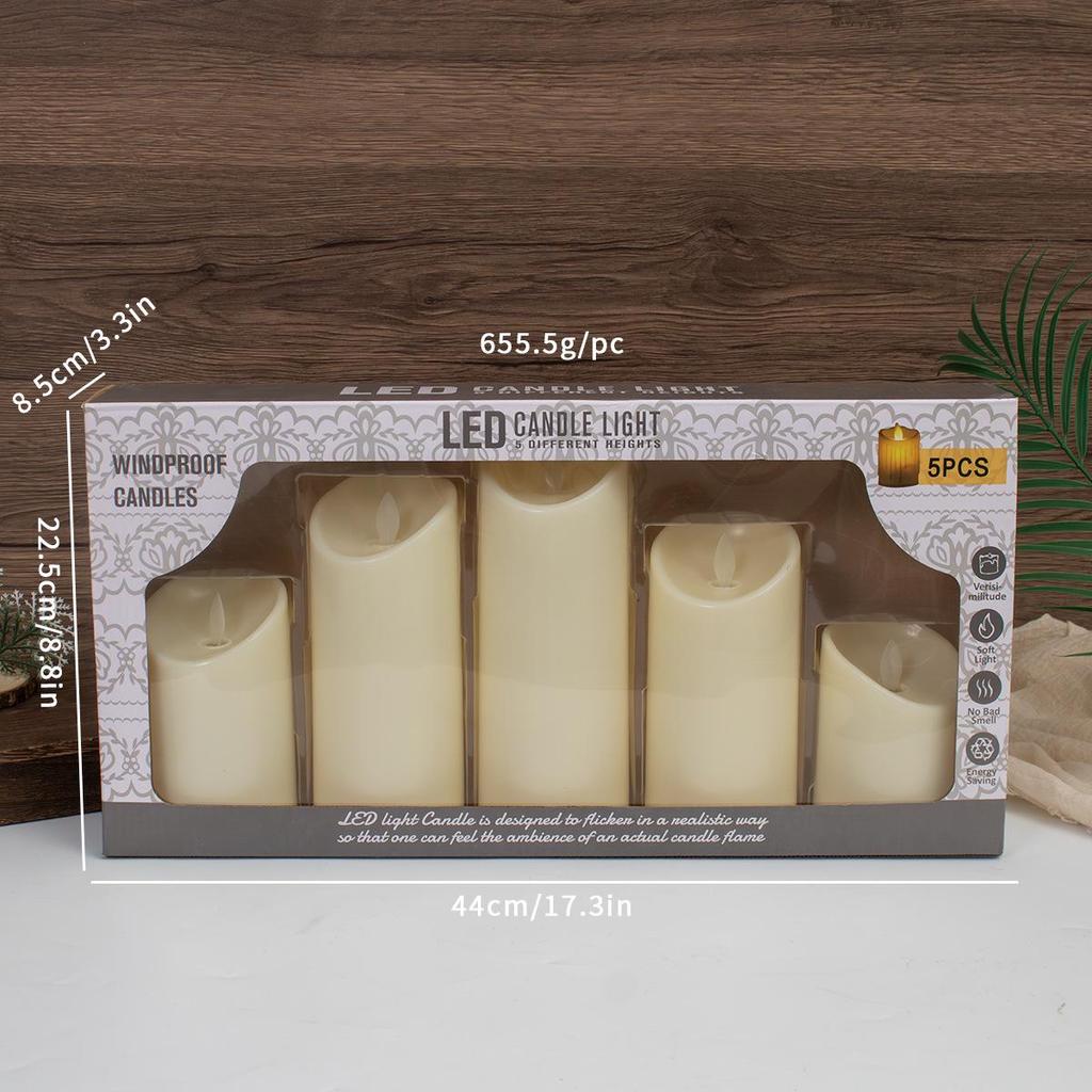Flameless LED Swaying Candle: Romantic Birthday Concert Simulation