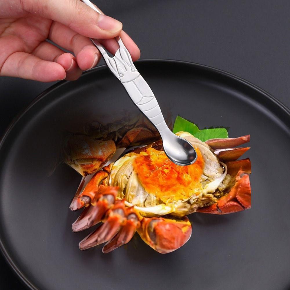 for Crab and Lobster Stainless Steel Seafood Utensils Crab Fork Crab Picking Tools Lobster Spoons