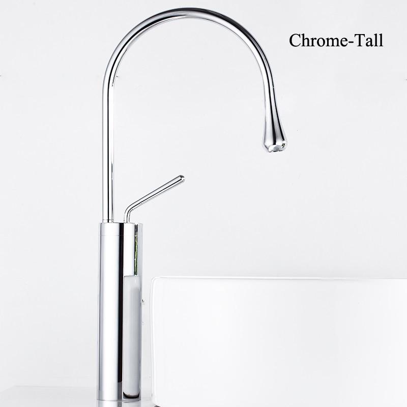 New Basin Faucet Single Lever 360 Rotation Spout Modern Brass Mixer Tap for Kitchen Bathroom Basin Water Sink Mixer Taps