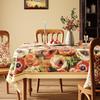 Vintage Tablecloths  Wash-Free, Waterproof, and Grease-Resistant Dining Tablecloths  Light Luxury Fabric Coffee Table Cloths