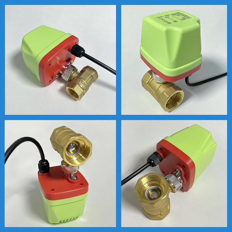 1/2" 3/4" 1" 2" IP65 Waterproof Motorized Ball Valve 220V 12V 24V Brass Electric Ball Valve 3 Wire/2 Wire Ball Valves