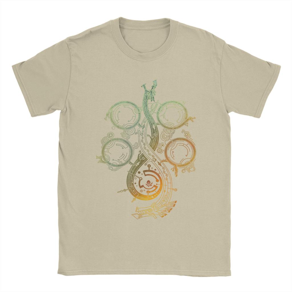 Monster Hunter Wilds Symbol T Shirts Men's Cotton Novelty T-Shirt Round Neck Video Game Tees Short Sleeve Tops 4XL 5XL