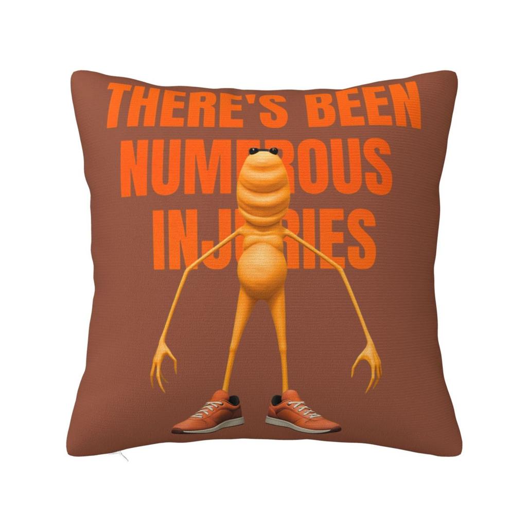 Marcus The Worm 70S Square Pillow Cases Cushion Covers Awesome Zipper Decor Throw Pillow Case Cover For Bed 45*45Cm