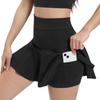 Quick-Dry Outdoor Running Mini Skirt: Irregular Design, Anti-Exposure, Sun Protection Nylon Fabric