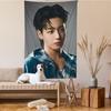 JJungkookS Singer Cartoon Tapestry Art Science Fiction Room Home Decor Wall Hanging Sheets