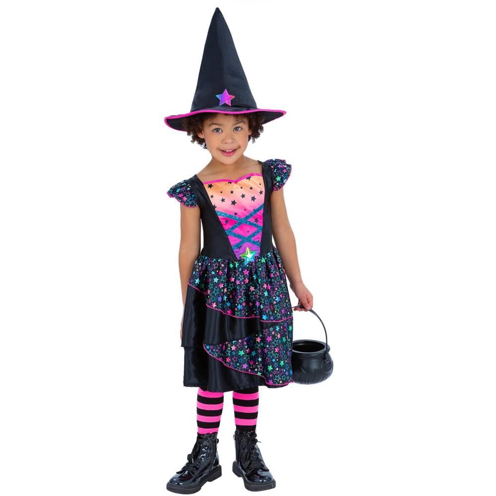 Smiffys Girls Star Witch Polyester Costume Set