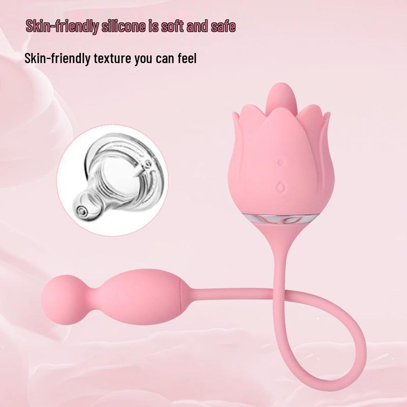 Duoreiso 18-Function Vibrating Tongue-Licking Lotus Flower Adult Toy