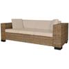 Day and Night - Day and Night Three-seater Sofa Set 8 Pieces Real Rattan