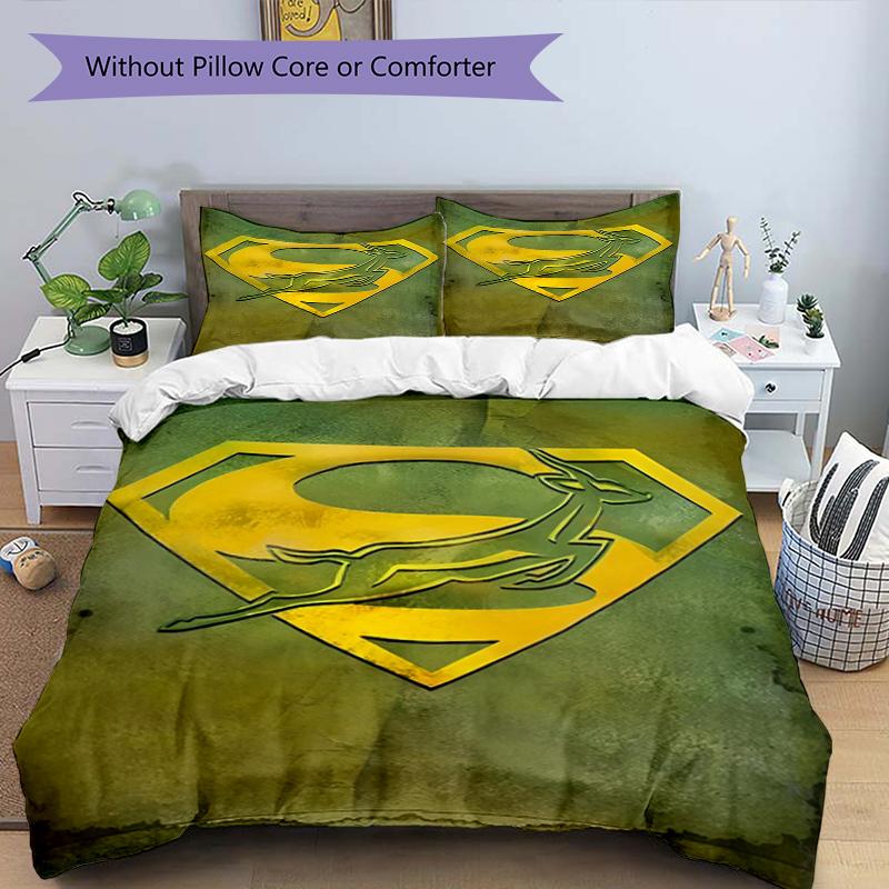 3pcs Springboks Bedding Set Duvet Cover Closure Includes 1 Duvet Cover & 2 Pillowcases, Soft and Comfortable for All Seasons.