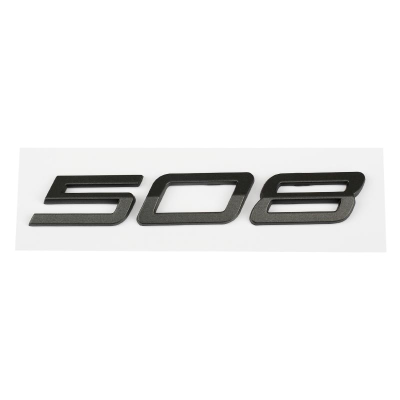 Auto 3D ABS Buchstaben Logo Aufkleber Für Peugeot 208 308 408 508 408X 508L 2024 2025 Auto Kofferraum Alphabet Emblem Abzeichen Aufkleber