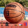 Basketball størrelse 7: PU Mikrofiber Nubuck, Innendørs, Fukttransporterende, Slitesterk, Perfekt for Ungdomskonkurranse og Trening