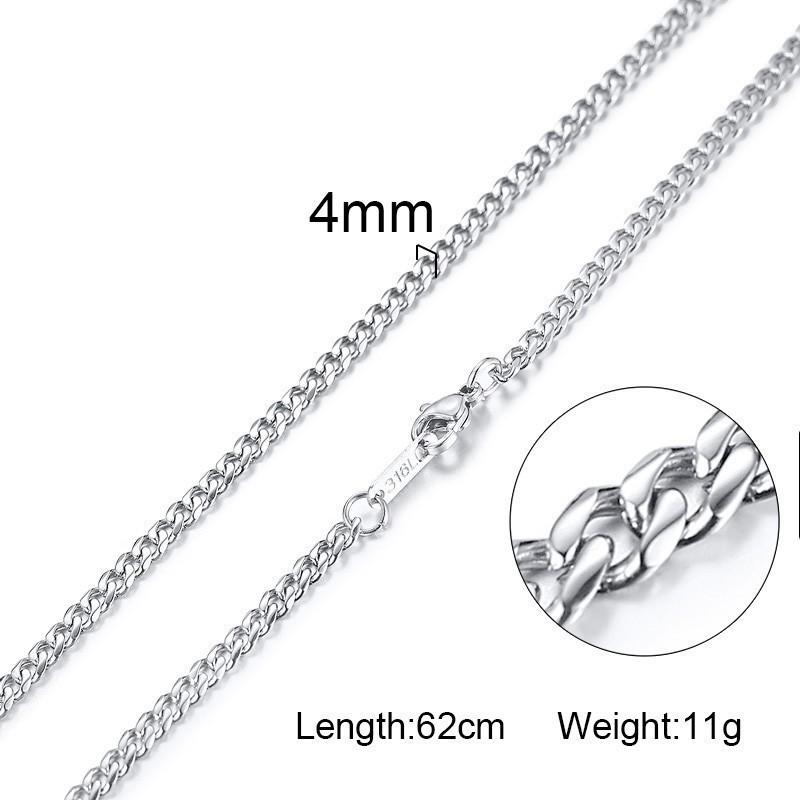 Damen Herren Ketten Halsketten Edelstahl Flache Schlangenglied Gliederketten 24" Breite 3mm 4mm 6mm