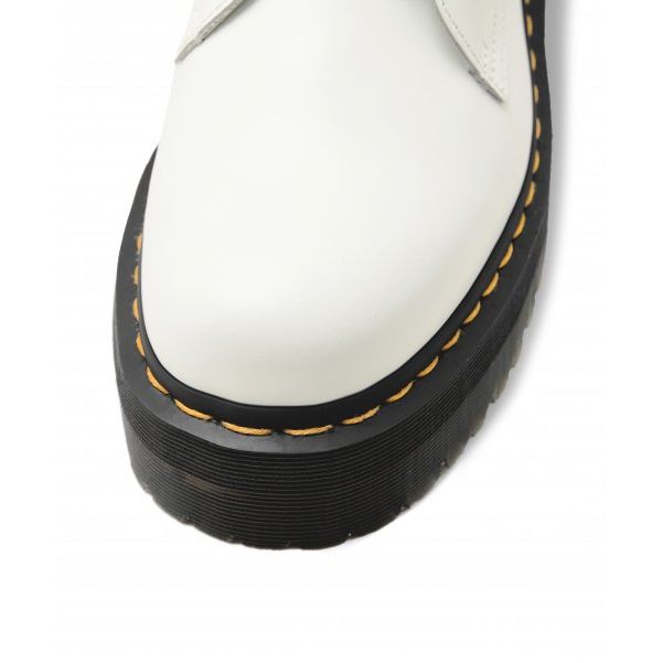 Dr. Martens Jadon Smooth Leather Platform Boot White Unisex Sneakers 15265100