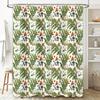 Botanical Shower Curtain Greenery Plants Leaves Pattern Fabric Backdrop For Bathroom Decor Vintage Floral Nature Theme