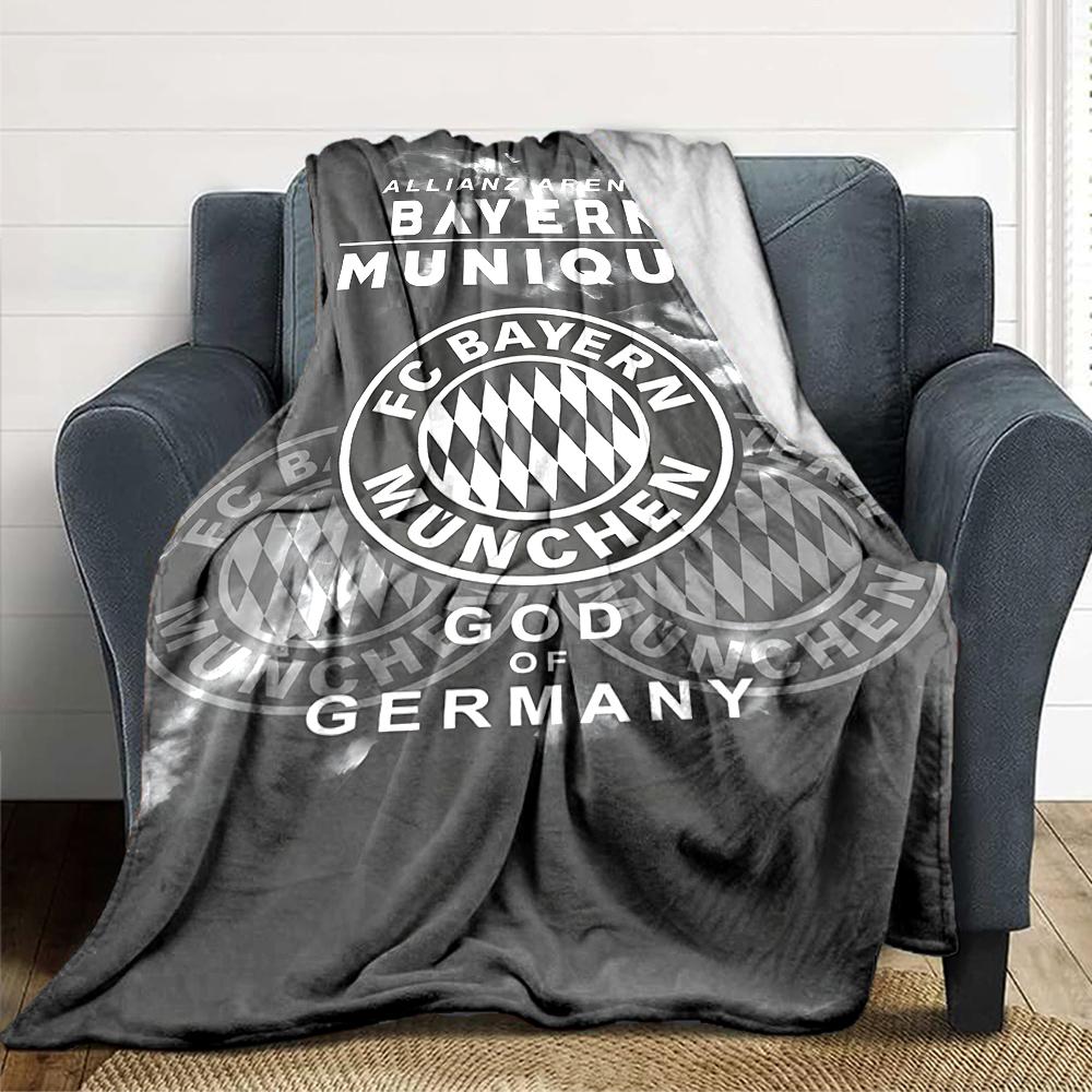Coperte con Stemma del Bayern Monaco in Flanella Stampata Traspiranti Calde Plaid per Casa Ufficio Copriletto 0708a123