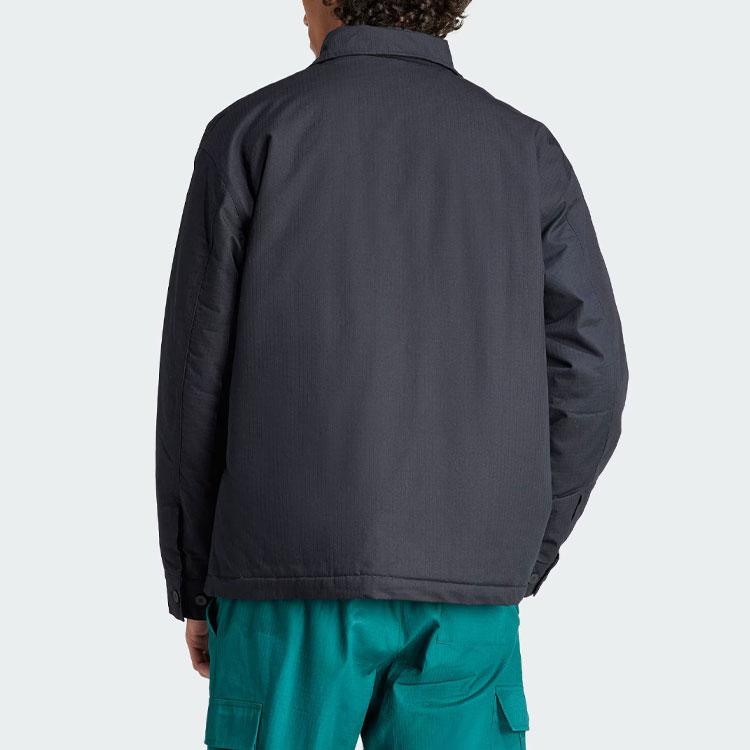 Adidas Originals Essential Premium Essentials+ Jacket Solid Color Loose Sports Lapel Jacket Men Jacket Black IR7736