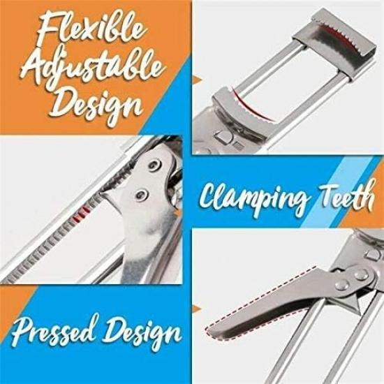 Opener Adjustable Jar & Bottle Opener, Adjustable Multifunctional Stainless Steel Can Opener Jar Lid Gripper, Manual Jar Bottle Opener Kitchen