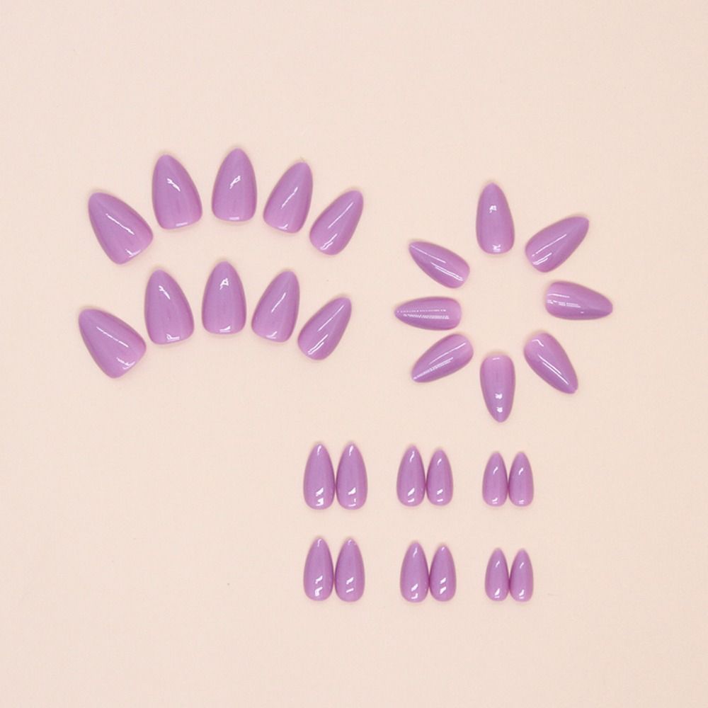 24 Stück Stern Schmetterling Falsche Nägel Stiletto Ballerina Press-on Nägel Maniküre Französische Nagelspitzen Damen