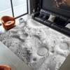 Black Hole Space Rug Cosmic Galaxy Print Carpet Machine Washable Modern Home Decor Rug Astronomy Lover Room Accent Rugs