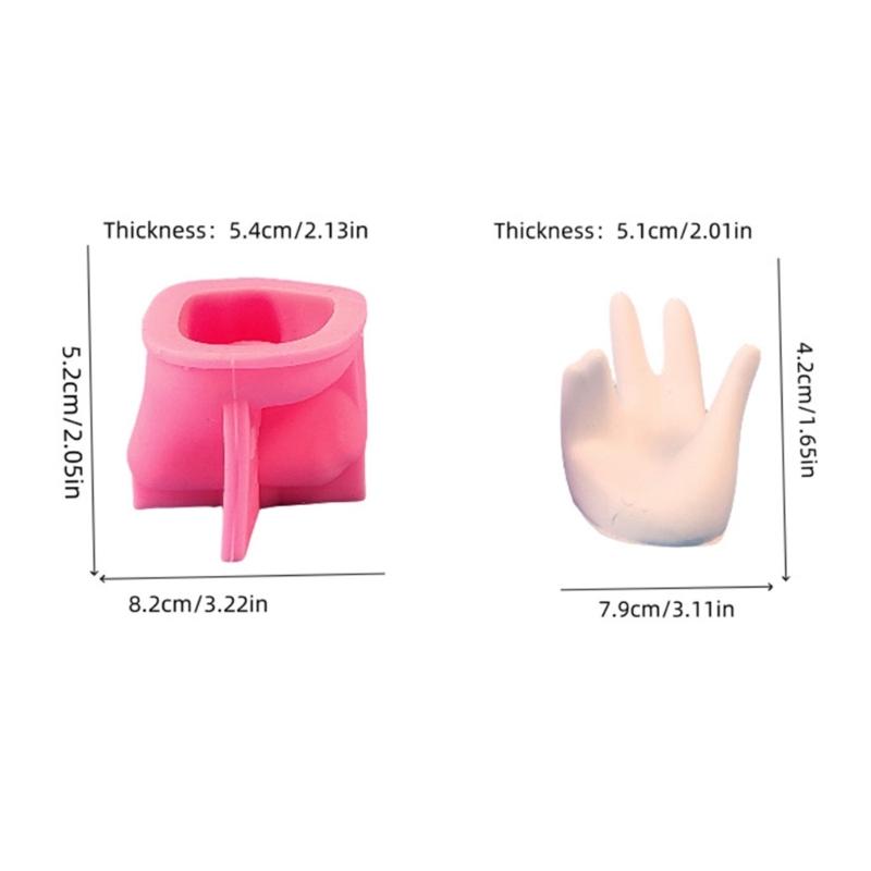 Hand Shaped Resins Molds Hand Silicones Molds for Making Rings Display Rack Jewelry Organiser Holder Desk Decorations