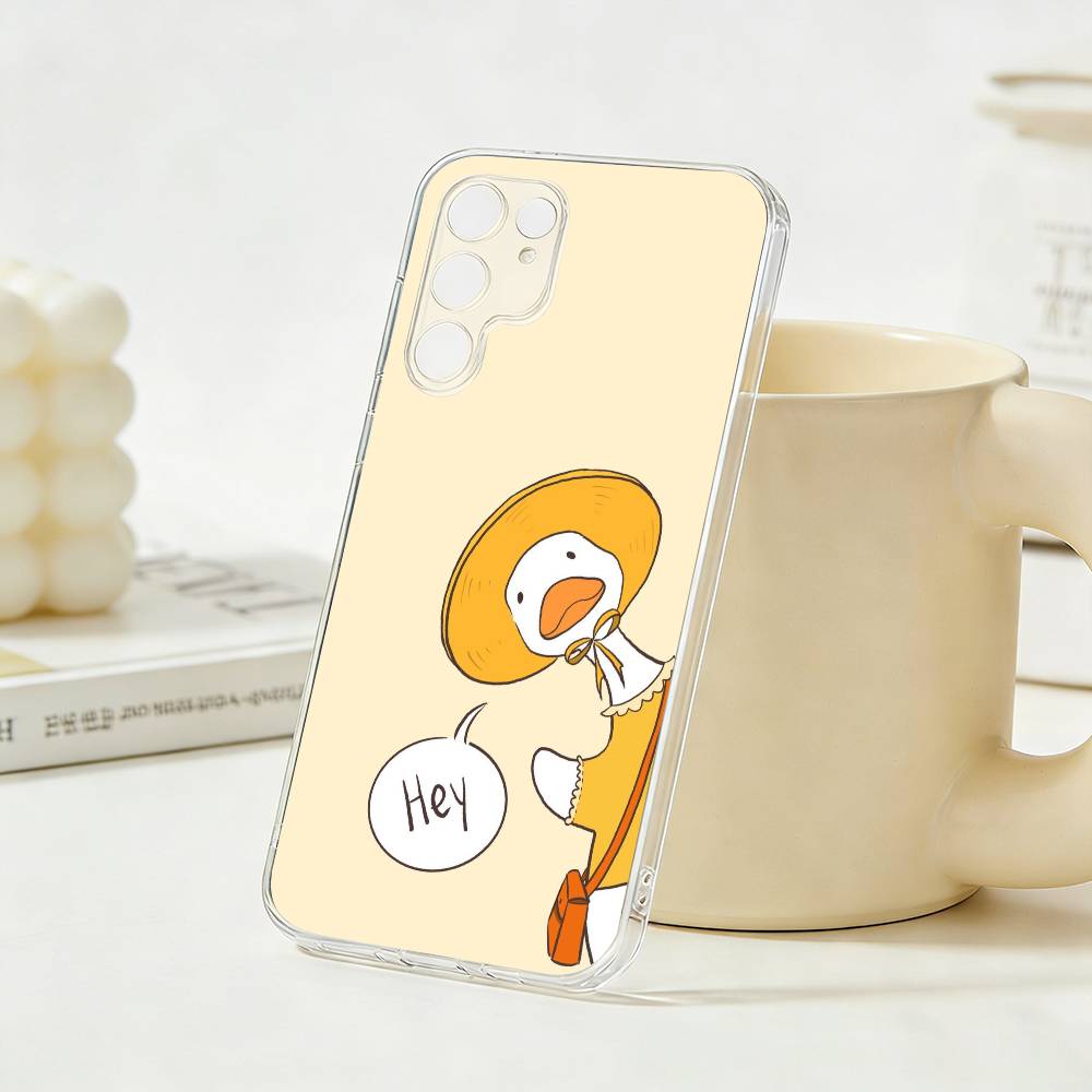 Cartoon Cute G-Goose Phone Case For Samsung S26, S25,S24,S21,S22,S23,S30,Ultra,Plus,5G,Transparent Cover Samsung S23plus5G
