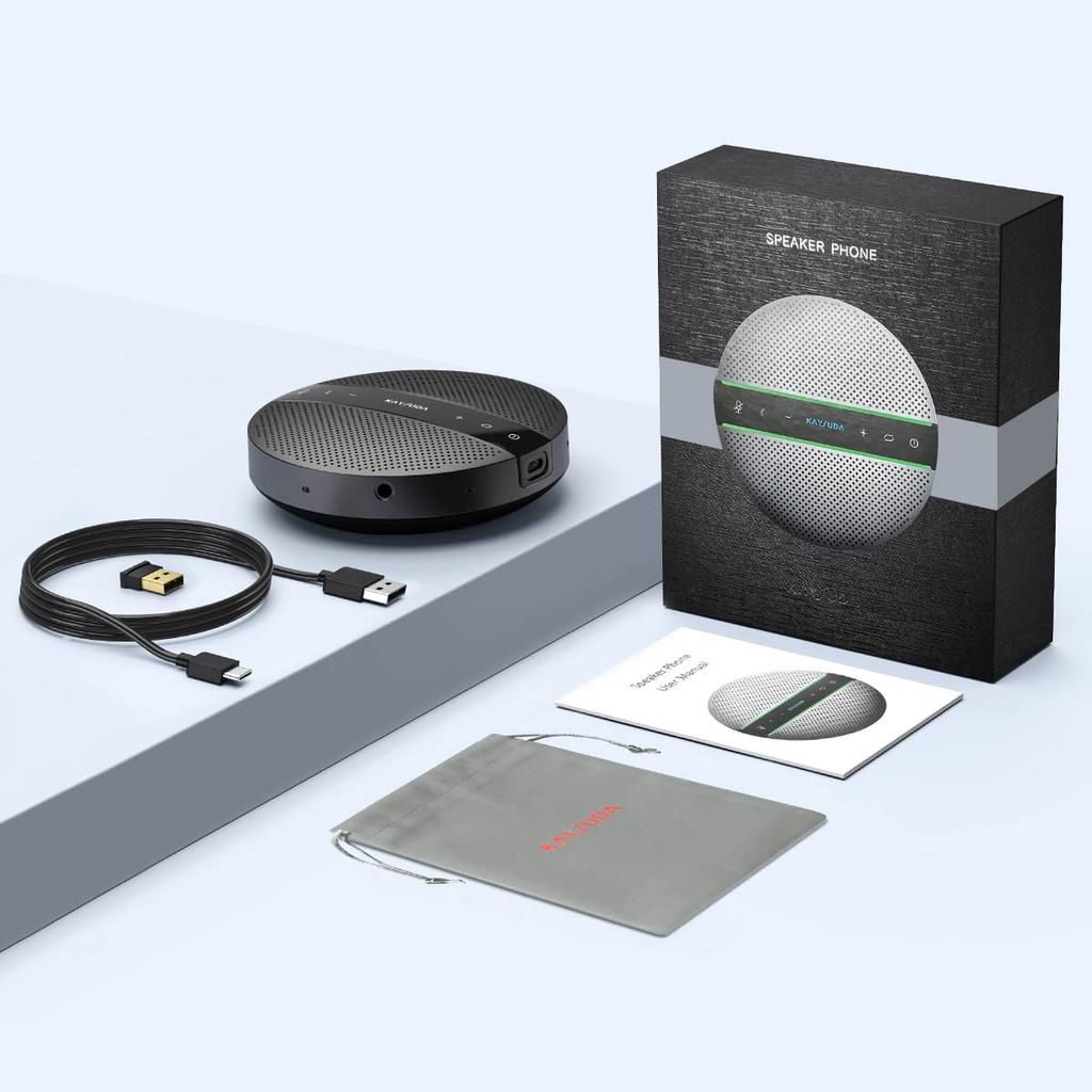 Kaysuda Bluetooth Speaker Conference PC Omnidirectional New Solution Compatible with Google and Online Web Video Online and Tablet Conference System