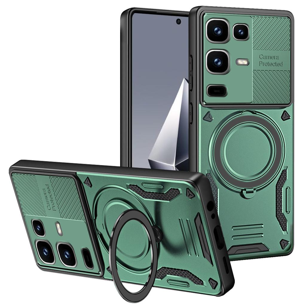 Magnetic Case For Infinix Note 50 4G / Note 50 Pro 4G Shockproof TPU + PC Phone Back Cover with Kickstand