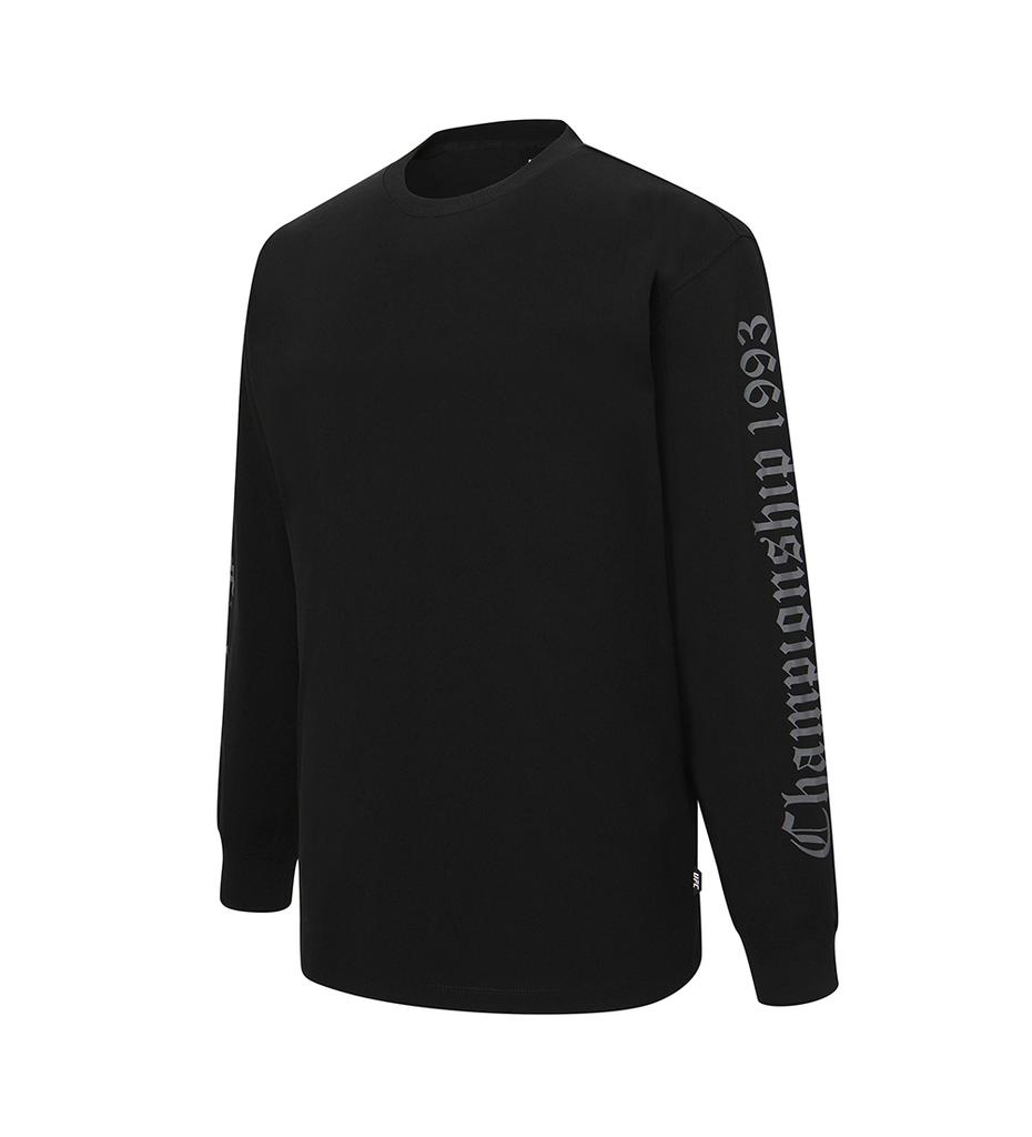 UFC SPORT Ufc Gothic Oversized Long Sleeve T-Shirt Black U2Lsw3304Bk