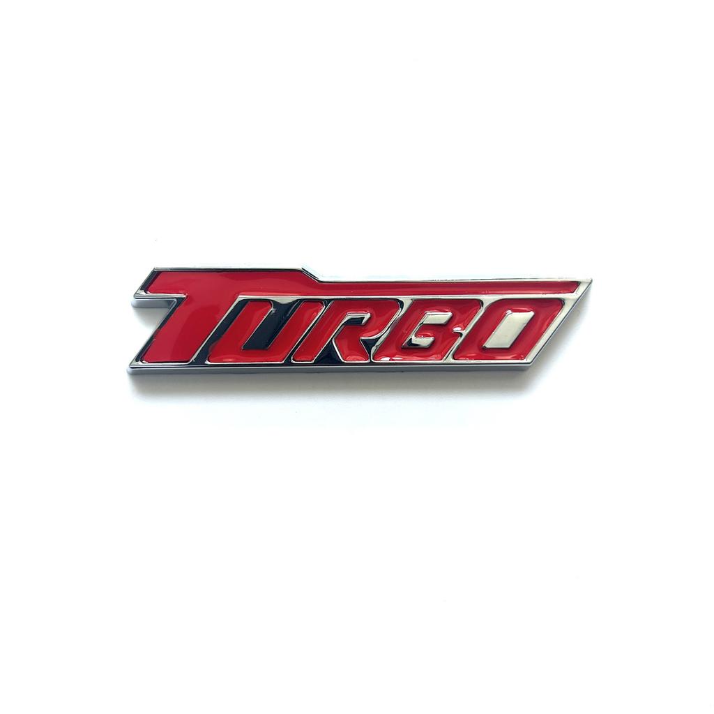 GWOXB1 Metal TURBO car logo suitable for body trunk tail side car sticker decal decorative accessories