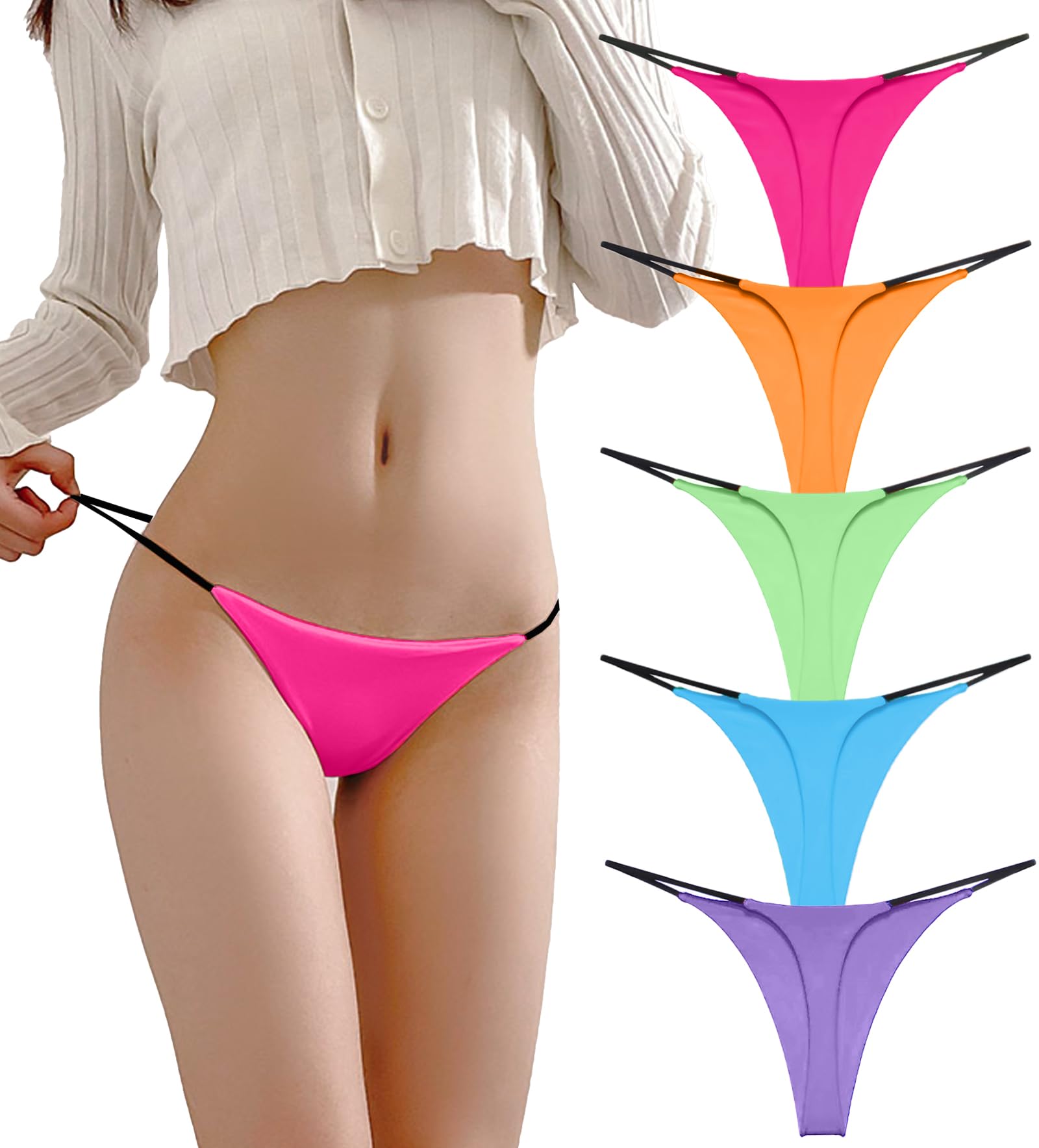 

BAJAOEY Удобные и и для Красивых и Ягодиц Женские трусики Танга, Дышащие, С низкой посадкой, Дышащие, Бесшовные, Ягодицы, Спорт, Подтягивающие,